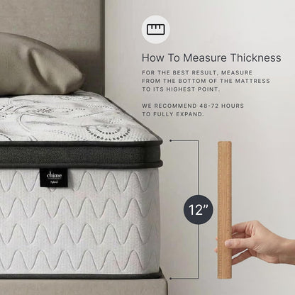 Signature Design by Ashley Hybrid Mattress, Plush King, Pillow Top16