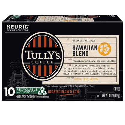 Coffee Hawaiian Blend, Keurig Single Serve K-Cup Pods, Medium Roast, 60 Count, (6 Packs of 10)9