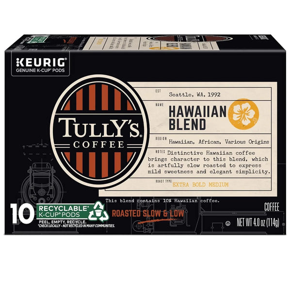 Coffee Hawaiian Blend, Keurig Single Serve K-Cup Pods, Medium Roast, 60 Count, (6 Packs of 10)9