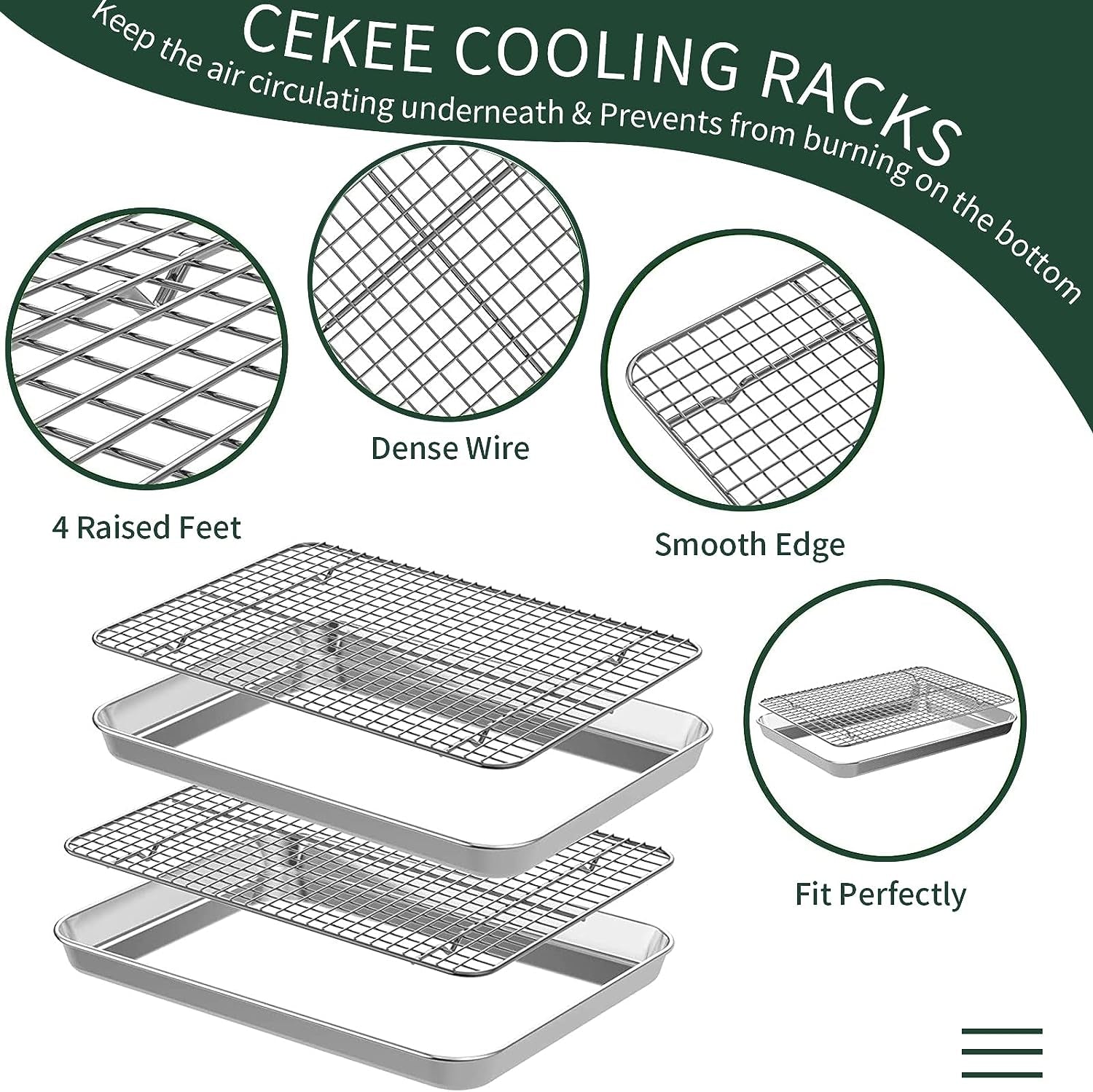 quarter-sheet-pan-with-cooling-rack-set-2-baking-sheets-2-baking-racks-stainless-steel-cookie-sheets-for-baking-and-wire-rack-rust-warp-resistant-nonstick-size-12-x-9-8-x-1-inch
