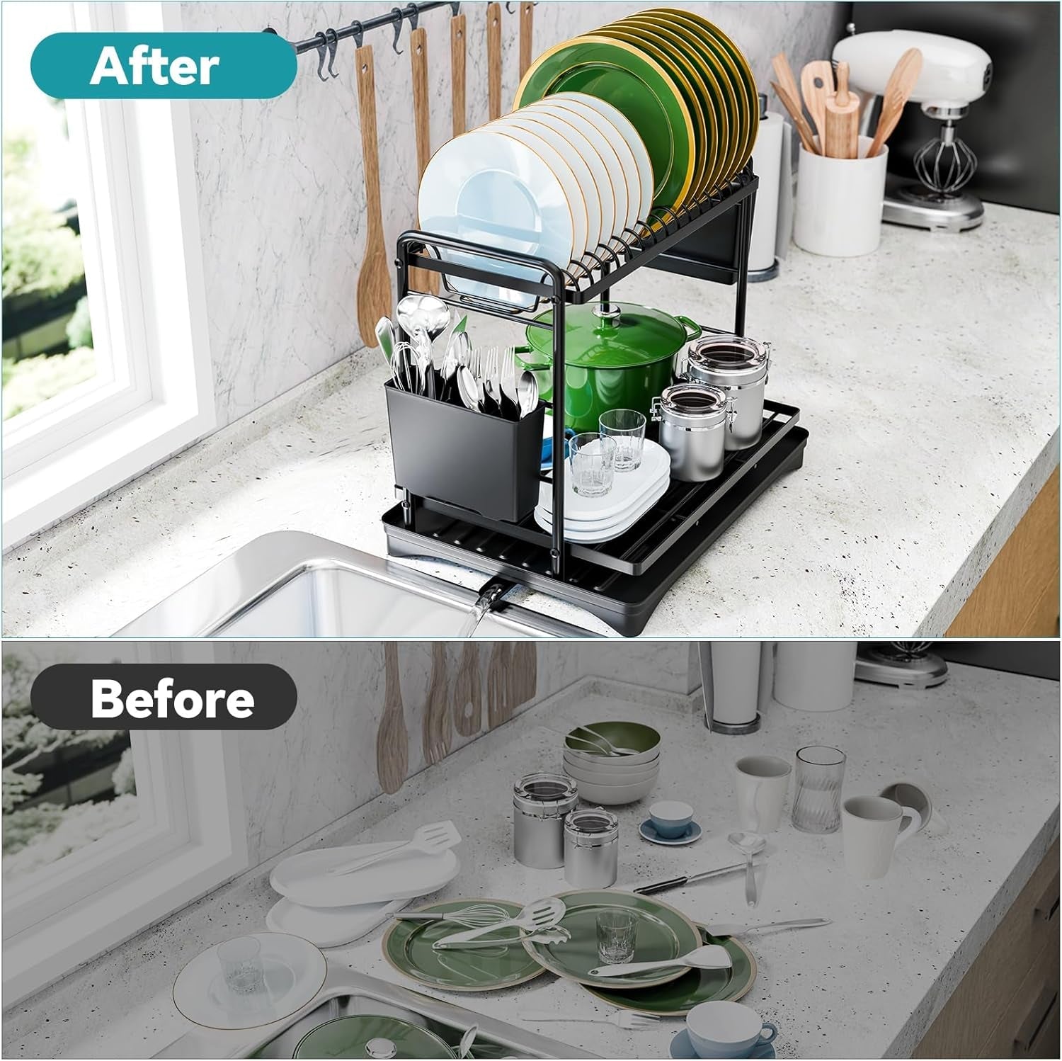 dish-rack-dish-drying-rack-2-tier-stainless-steel-dish-drainers-with-utensil-holder-and-drainboard-for-kitchen-sink-organizers-11-875-w-x-16-625-d-black