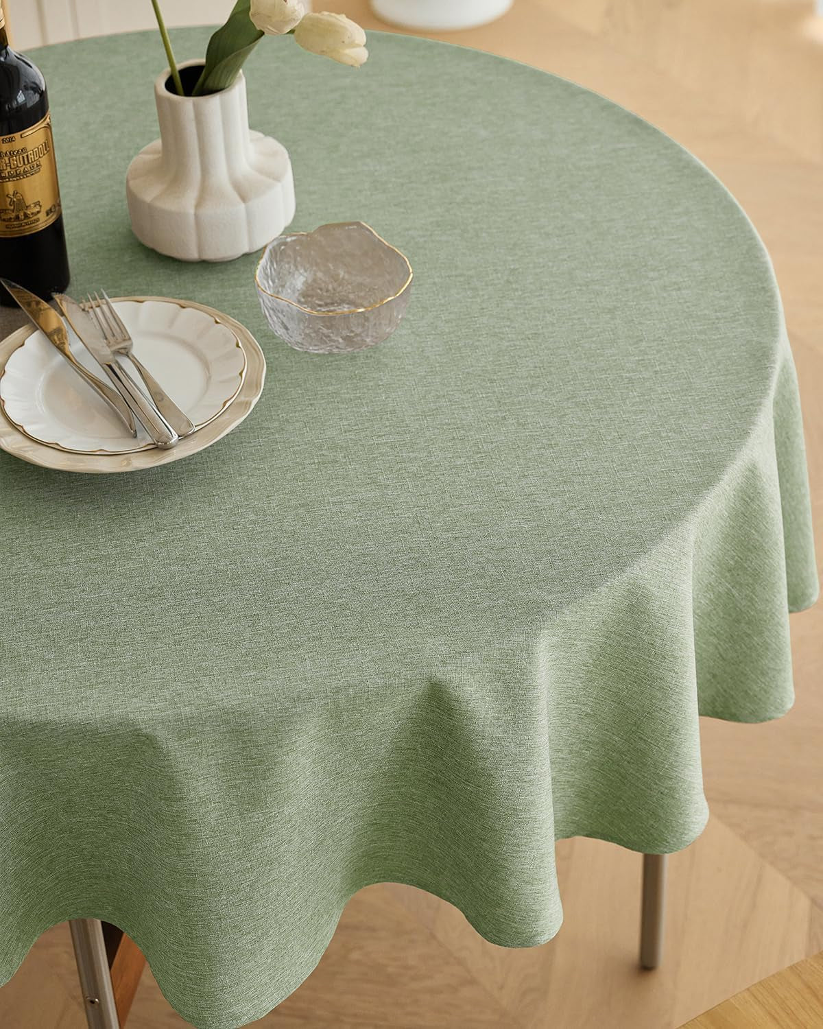 faux-linen-round-tablecloths-60-inch-waterproof-decorative-washable-texture-rustic-circle-table-cloth-cover-for-dining-kitchen-party-farmhouse-outdoorround-2-4-seats-sage-green