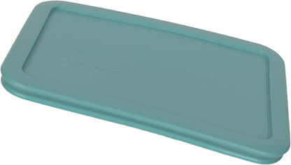 7210-PC 3-Cup Turquoise Food Storage Lid (2-Pack) - Made in USA | Bpa-Free Plastic | Rectangle Shape | Replacement Covers | Fits 7210 3-Cup Glass Bowl | Top Rack Safe2