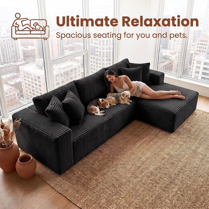 Boneless Couch Modular Sectional Sofa Cloud Couch8
