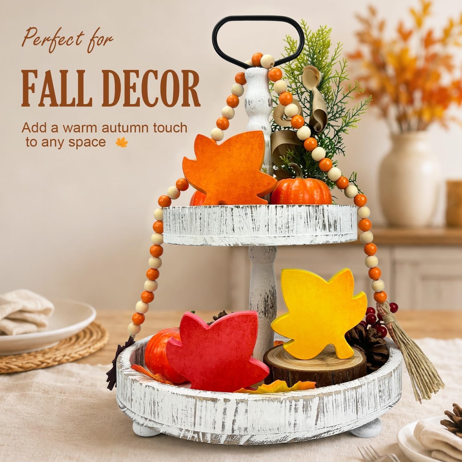 fall-table-decor-3-pcs-autumn-harvest-leaves-decorations-for-home-indoor-fall-maple-centerpiece-for-office-kitchen-party-wooden-farmhouse-thanksgiving-signs-gifts-for-tiered-tray-mantel-living-room