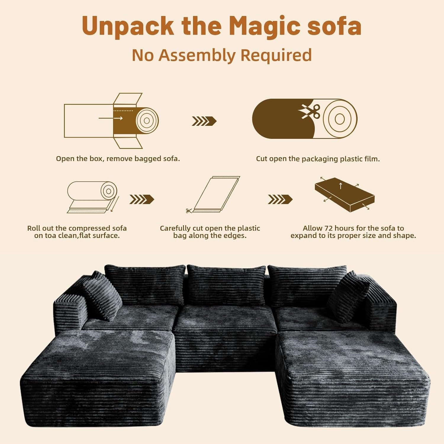 110-modular-sectional-boneless-sofa-with-2-ottomans-corduroy-u-shaped-modular-sectional-sofa-convertible-cloud-couch-with-deep-seats-no-assembly-required-grey-110-3seat-2-0ttoman
