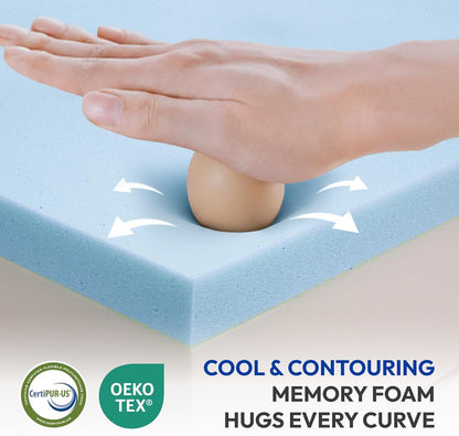 6 Inch Full Size Mattress, Firm Gel Memory Foam Full Mattress in a Box, Firm Back Support for Pressure Relief & Spinal Alignment, Certipur-Us Certified, Fiberglass-Free4