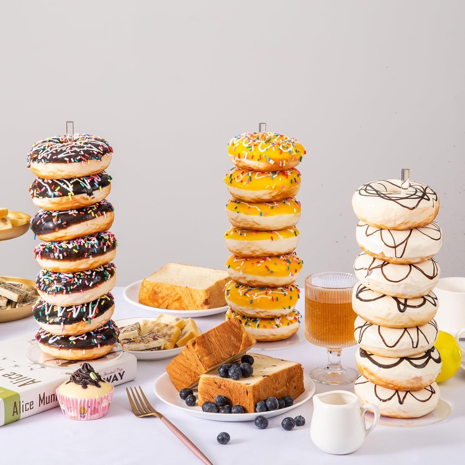 4pcs-acrylic-donut-display-stand-tower-dessert-table-holder-for-donuts-bagels-doughnuts-perfect-for-parties-christmas-birthday-new-year