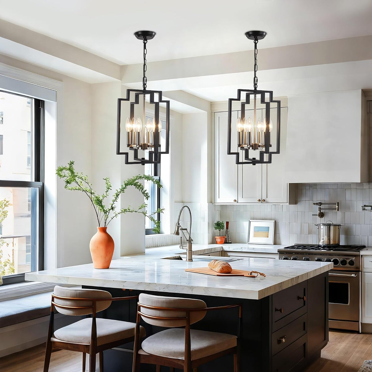 small-black-and-nickel-chandelier-6-lights-geometric-pendant-lighting