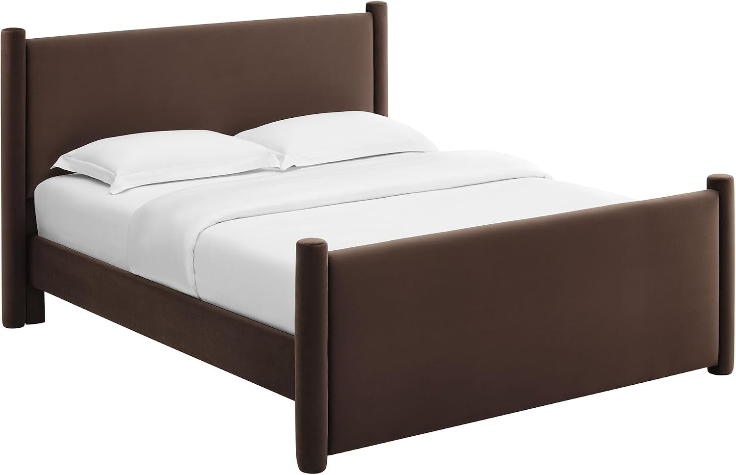 rael-queen-platform-bed-frame-with-upholstered-headboard-and-footboard-in-chocolate-brown-stain-resistant-performance-velvet-queen-size-bed-with-rounded-posts