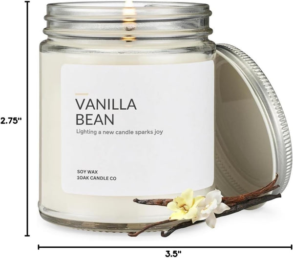 Vanilla Bean Candle - Vanilla Candles for Home - Soy Wax Scented Candles - Hand-Poured (7Oz.)6