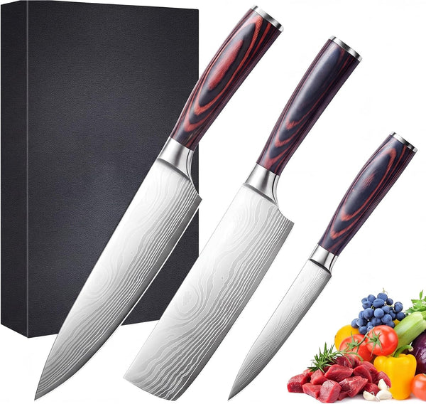 Professional 8 Inch Chef Knife Set,High Carbon Steel Kitchen Knives1