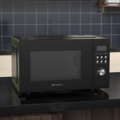 MW1101B-A Countertop Microwave Oven with Button Control, LED Display 1000W, 10 Power Levels, 6 Auto Menus, Glass Turntable and Child Safe Lock, 1.1 Cu. Ft., Black11