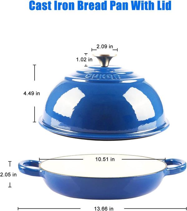  7QT Dutch Oven Pot with Lid, Enameled Cast Iron Dutch Oven for Bread Baking, Non-Stick Bread Pot for Oven/Stovetop (Roast, Braising, Stewing, Soups)2