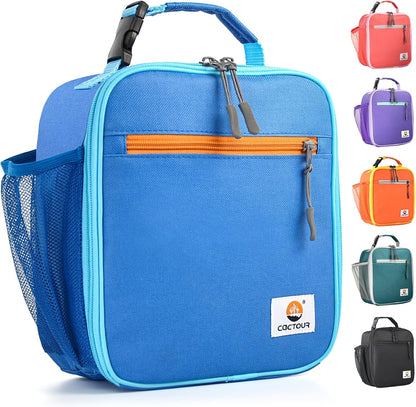 Lunch Box Kids,Premium Insulated Lunchbox for Girls Boys,Soft Mini Cooler Bag Back to School Thermal Reusable Lunch Bag for Work School Picnic (Blue)1