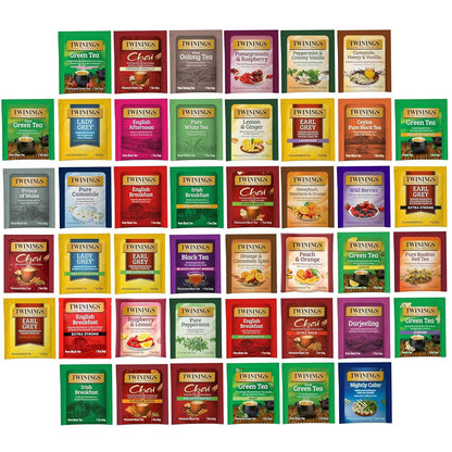 Tea Bag Sampler Assortment, Variety Pack (44 Count), 44 Unique Flavours for Tea Lovers: Women, Men, Couples, Family, Friends, Coworkers1