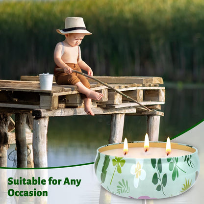 Citronella Candles Outdoor, 3-Wick Large Citronella Candles for Patio, 3 Packs Natural Soy Wax Summer Candle Set, 200 Hours Long Lasting Burning Lemongrass Scented Candle for Garden Balcony Camping6