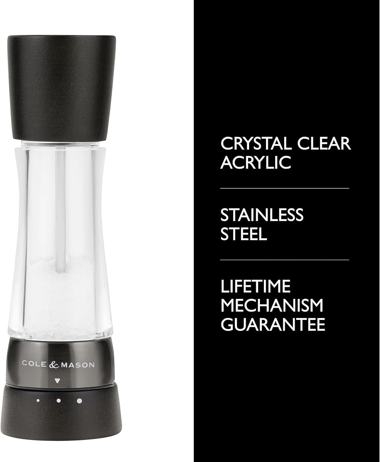 cole-mason-derwent-salt-mill-gourmet-precision-salt-grinder-refillable-seasoning-and-spice-tools-adjustable-seat-himalayan-and-kosher-salt-grinder-settings-dark-wood