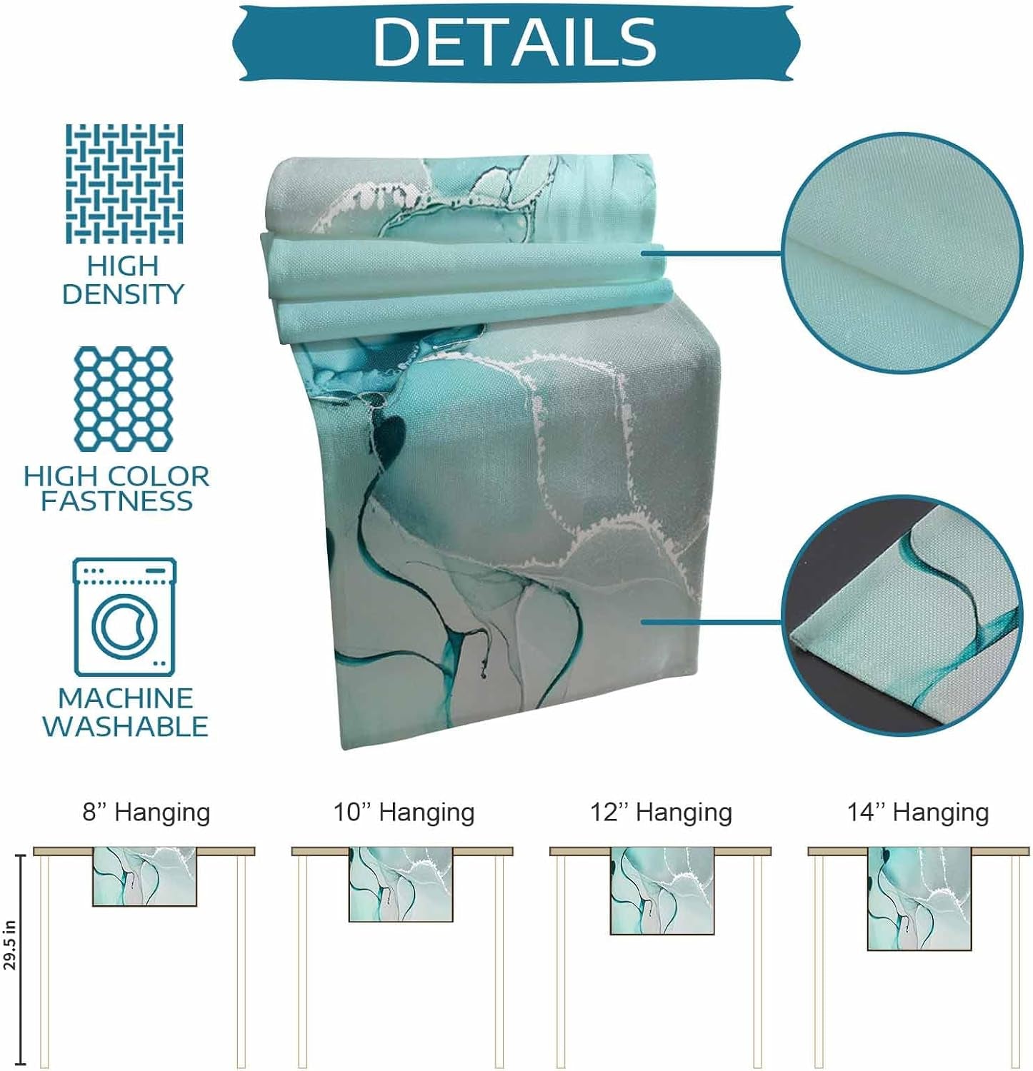 marble-turquoise-teal-aqua-table-runner-108-inches-long-cotton-linen-modern-kitchen-dinner-dining-table-runners-decor-long-dresser-scarf-burlap-tablerunner-for-coffee-dining-party-wedding-table
