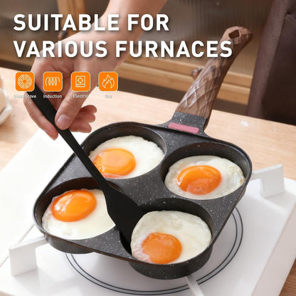 4 Cup Egg Pan with Lid, Egg Frying Pan Nonstick for English Muffins | Nonstick, Egg Frying Pan, for Breakfast4