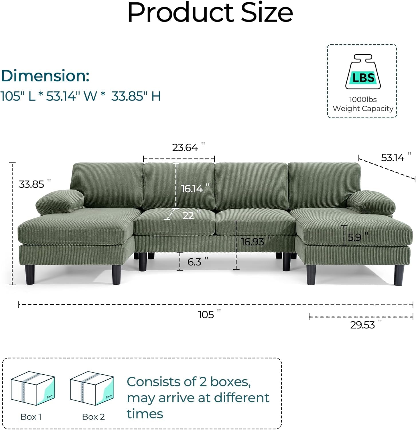 sectional-couch-105-w-corduroy-u-shaped-sofa-with-sleepable-armrests-4-seat-couch-with-double-chaises-deep-sofa-for-living-room-green