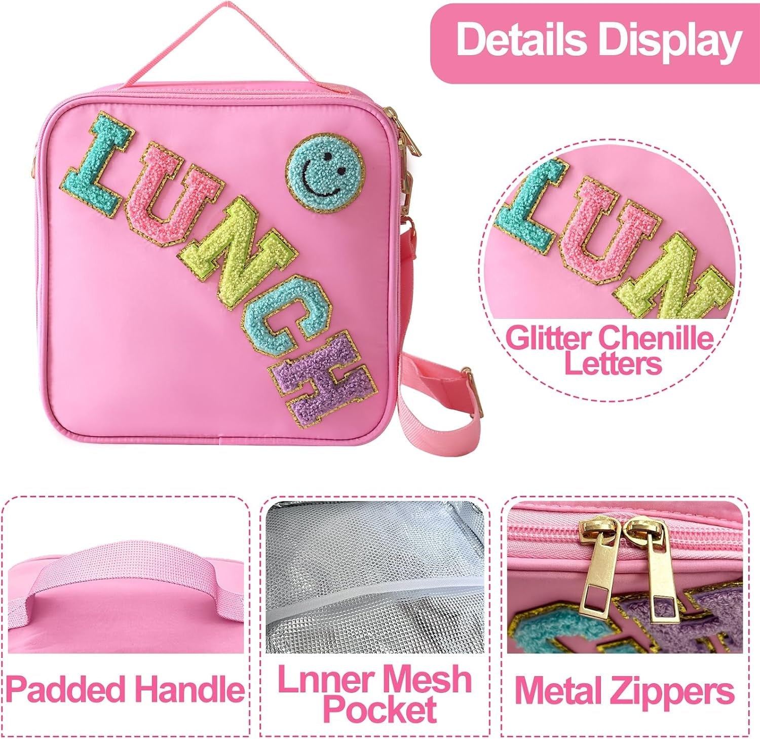 insulated-lunch-bag-with-adjustable-shoulder-strap-girls-preppy-lunch-box
