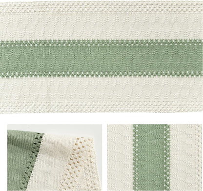 Light Green Farmhouse Rustic Table Runner 12X72 Inch6