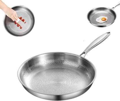 Titanium Hammered Pan Pro, 2025 New Multifunctional Ultra-Durable Scratch-Resistant Non Stick, Even Heating for Cooking1
