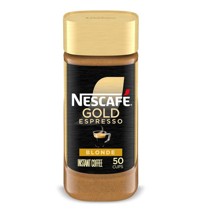 NESCAFÉ Gold Espresso Blonde Instant Coffee, 3.5 Oz Jar | Blonde Roast Instant Espresso; Single 3.5 Oz (100 G) Jar1