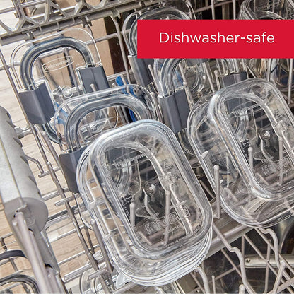Rubbermaid Brilliance Food Storage Containers, 14 Piece Plastic Containers with Lids, Bpa-Free, Leak Proof, Clear7