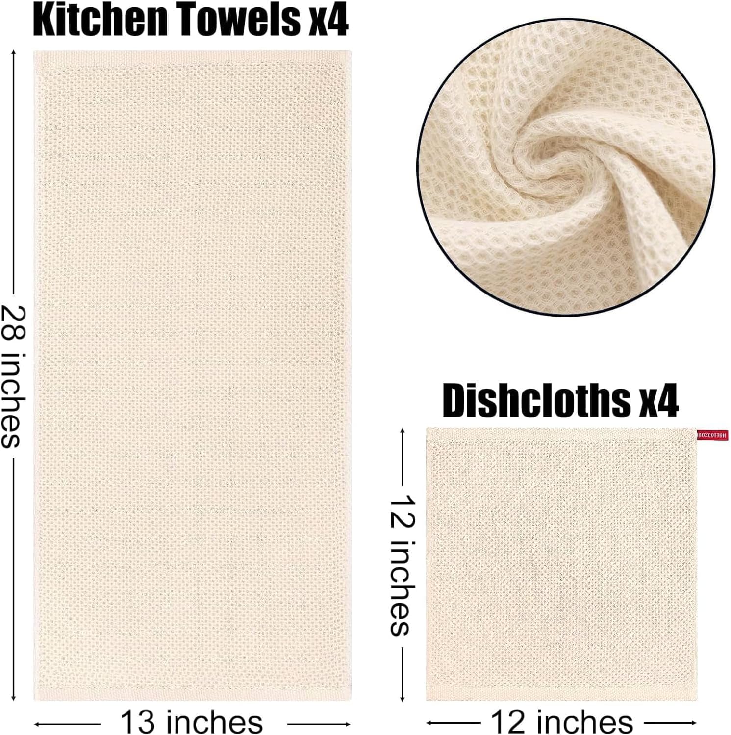 100-cotton-kitchen-towels-and-dishcloths-set-8-pack-beige