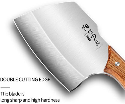 Meat Cleaver, Chopping and Cutting Dual Purpose Knife, Ultra-Sharp round Head Bone Chopping Knife, Fish Knives4