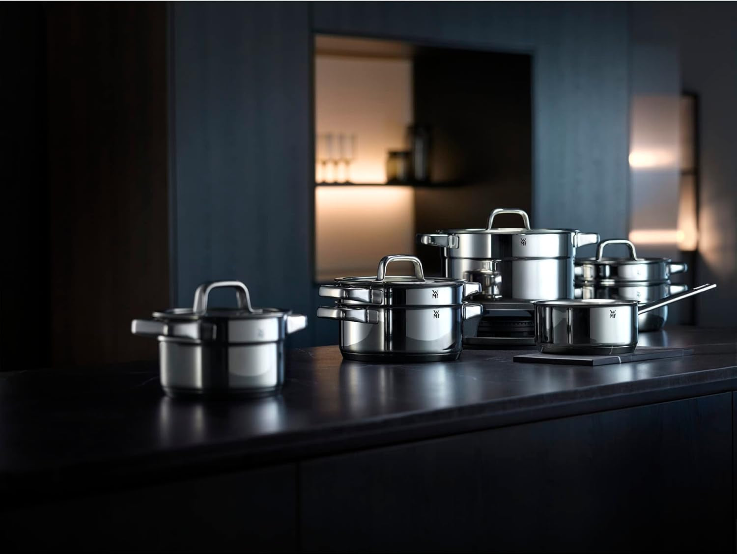 compact-cuisine-5-piece-induction-saucepan-set-with-glass-lid-polished-cromargan-stainless-steel-induction-pots-set-uncoated-inner-scale