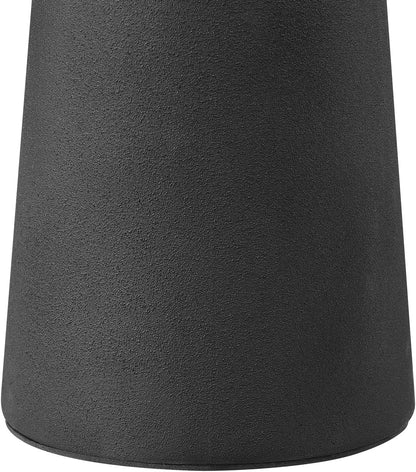 Novogratz X 18" Ceramic Table Lamp, Matte Black, Off-White Tapered Fabric Shade, In-Line Rocker Switch, 5 Ft. Clear Cord, Home Office, Desk, Living Room3