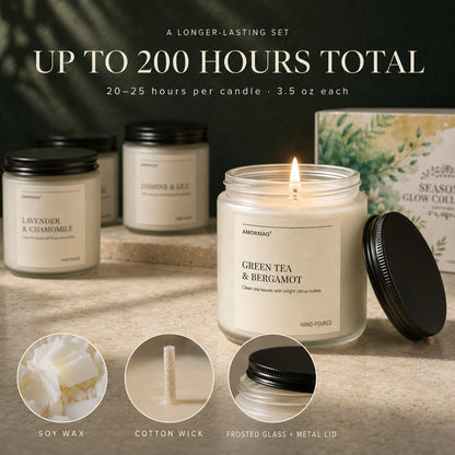 Scented Candles Gift Set for Women, 8 Pack Soy Wax Jar Candles4