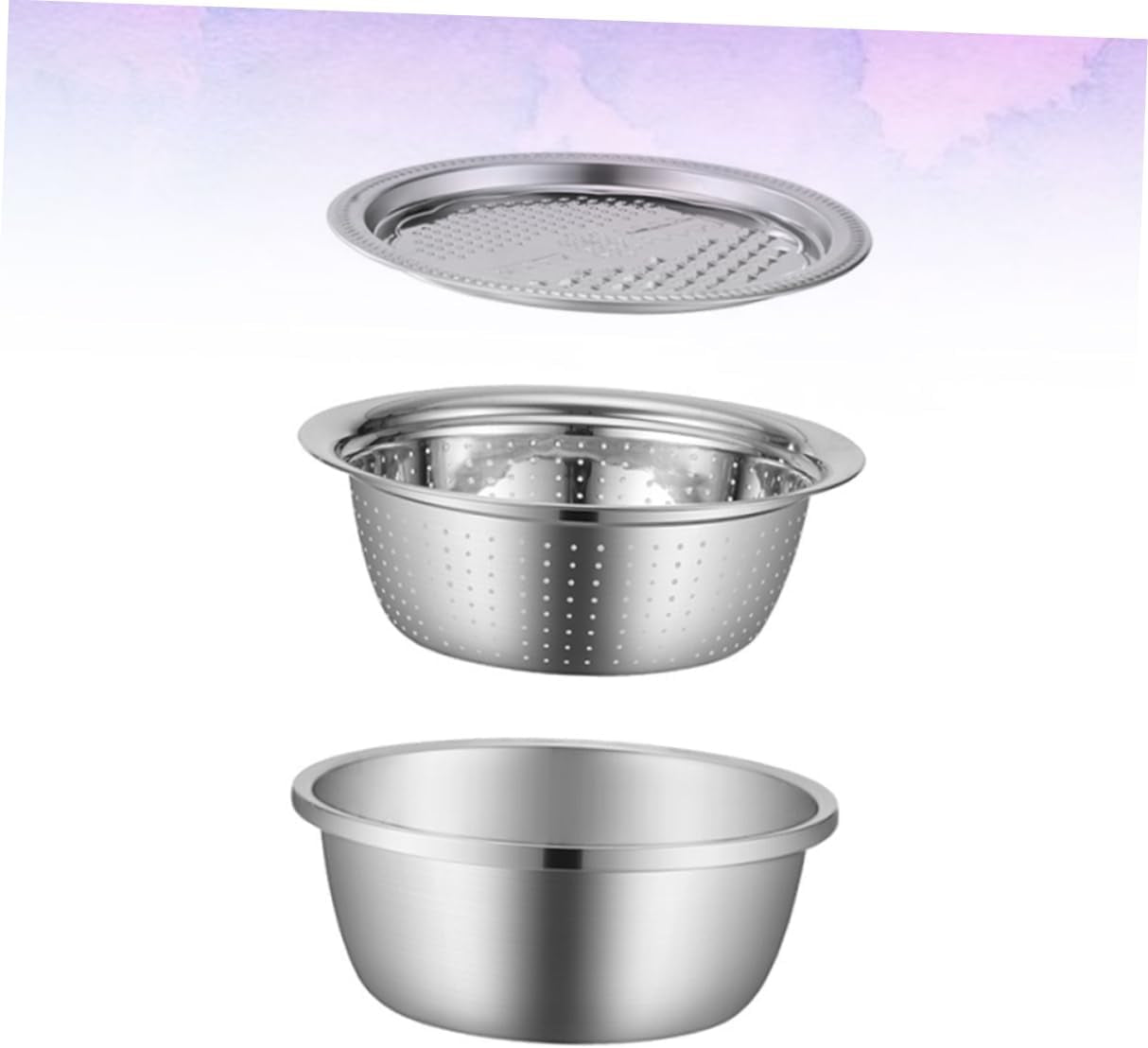 stainless-steel-3-piece-vegetable-slicer-and-grater-draining-bowl-set