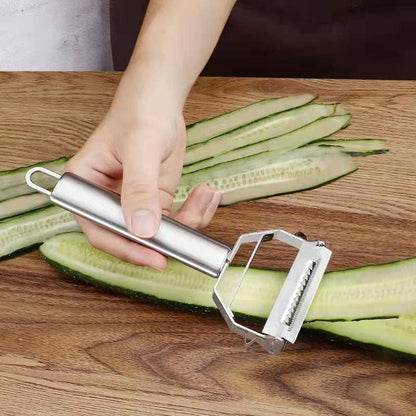 Julienne Peeler, Stainless Steel Vegetable Peeler, Double-Blade Vegetable Slicer, and Fruit Slicer8