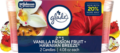 2In1 Scented Candle, Hawaiian Breeze & Vanilla Passion Fruit, 2 Count1
