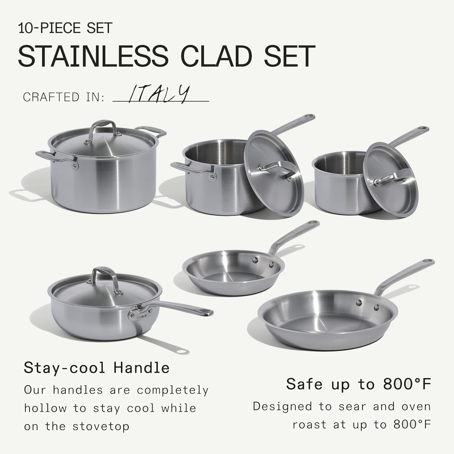 made-in-cookware-10-piece-stainless-steel-pot-and-pan-set-5-ply-clad-includes-stainless-steel-frying-pans-saucepans-saucier-and-stock-pot-w-lid-professional-cookware-crafted-in-italy