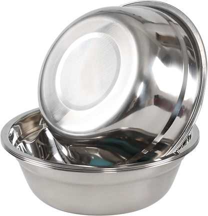 Set of 4 Stainless Steel Mixing Bowl Set, Metal Serving Bowls4