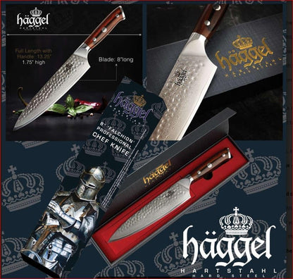 Professional Chef Knife for All-Around Food Preparation Ultra-Sharp 8 Inch Kitchen Knife Hand Hammered VG10 Stainless Steel Knife Best Gifts for Chefs2