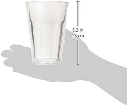 Tempered Glass, Made in France Picardie Clear Tumbler, Set of 6, 12.62 Oz.3