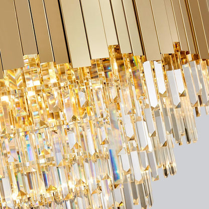 Crystal Chandeliers for High Ceilings 27-Light Modern Chandelier Large Gold Chandelier Light Fixture for Foyer,Living Room,Dining Room,Entryway Width-35.8 Inch6