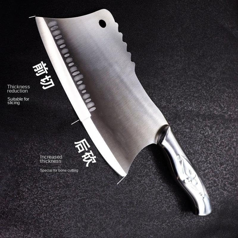 meat-cleaver-8-inch-stainless-steel-vegetable-slicing-knife-meat-cutter-kitchen-knife-chopping-dual-purpose-knives-hollow-handle