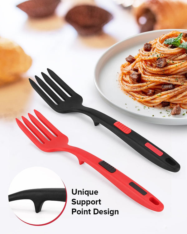 Large Silicone Flexible Cooking Fork, Non Stick Whisks for Mix Ingredients4