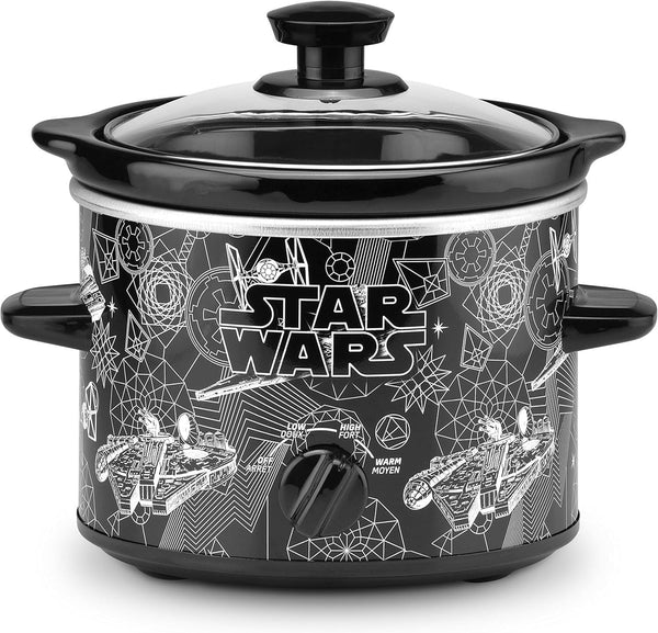Ships in the Galaxy 2-Quart Slow Cooker from Select Brands - Food Warmer for Dips, Soups & Other Dishes - Electric Kitchen Appliance with Tempered Glass Lid1