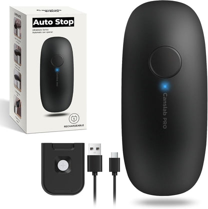 Ultrablade PRO Electric Can Opener,Usb Rechargeable,Smart Auto Stop | Automatic Can Opener for Seniors with Arthritis, Handsfree Side Cut with Smooth Edge, Cordless, Wall Mountable, Black1