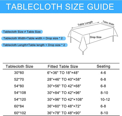 Beige Faux Linen Rectangle Tablecloth 54 X 80 Inch for Dining Room2