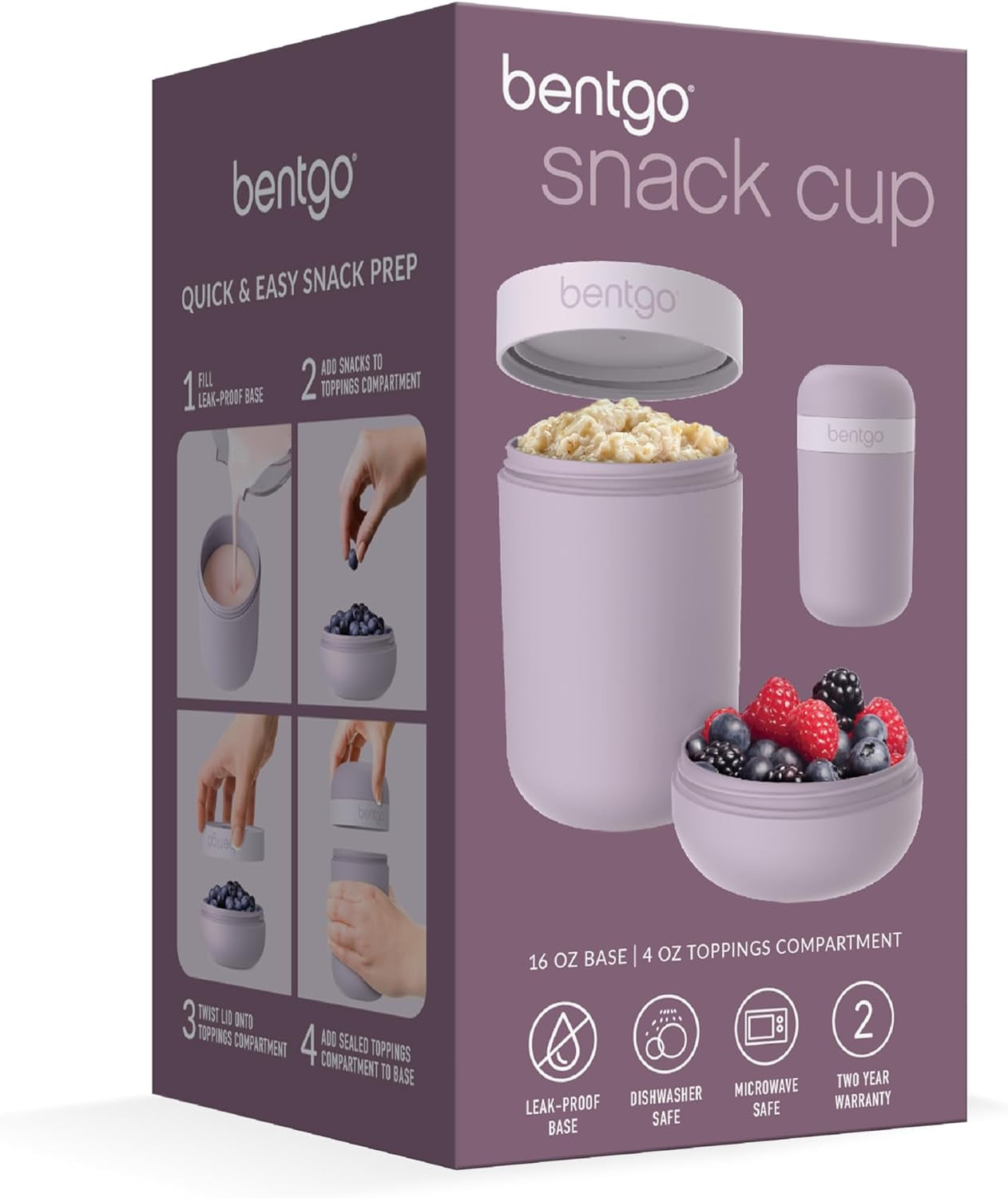 bentgo-snack-cup-leak-proof-snack-container-with-toppings-compartment-dual-sealing-lid-airtight-microwave-safe-base-freezer-top-rack-dishwasher-safe-orchid