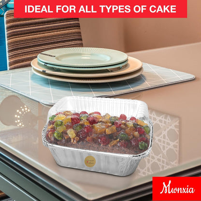Mini Loaf Pans with Lids 50 Pack Small Aluminum Pans with Lids 6X3.5X2 Complete with Baked with Love Stickers for Baking Bread, Fruit Cake, Banana Bread, Meatloaf and Baked Goods7